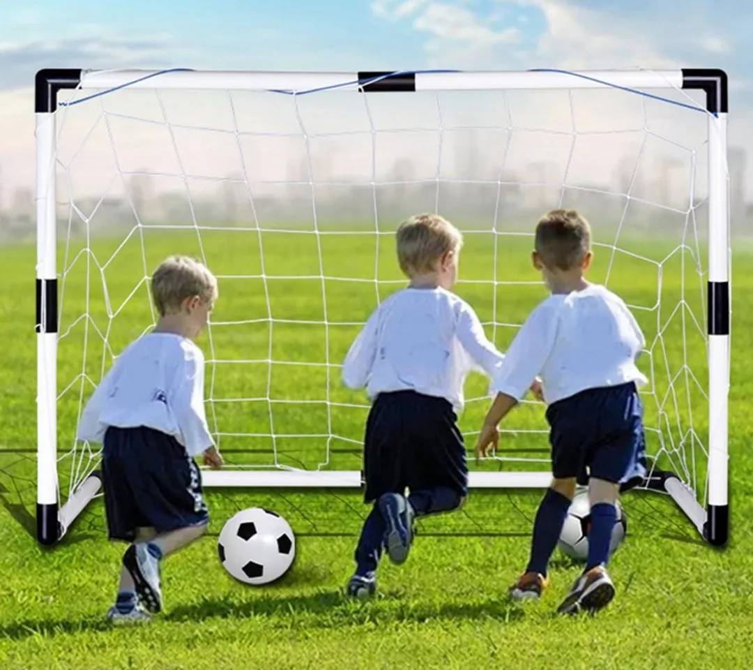 Sako Toys Voetbalset 2 Doeltjes - Zwart/Wit