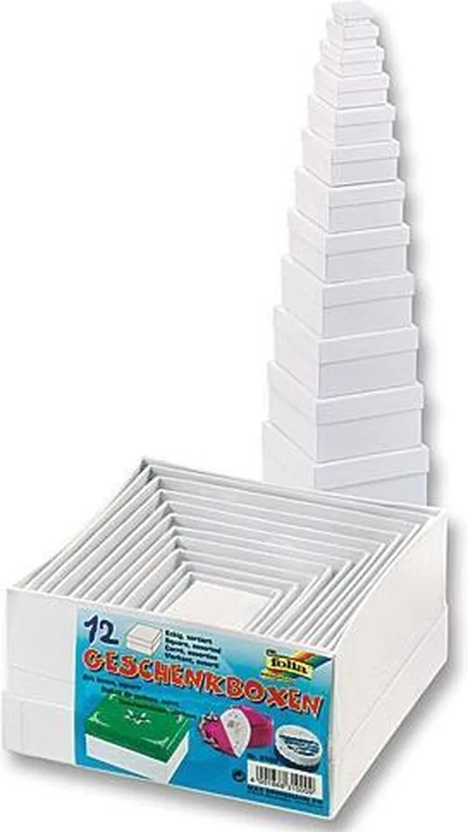Folia Geschenkdozen Vierkant Wit