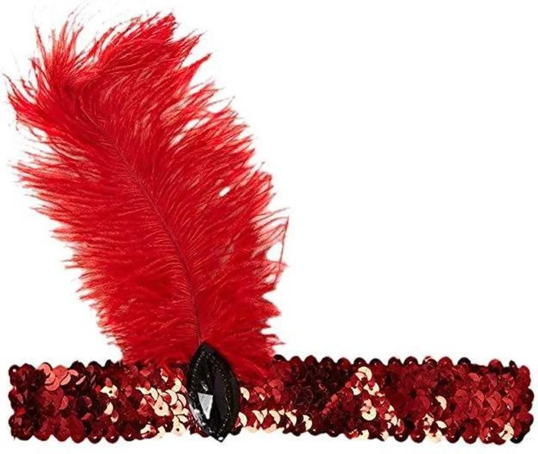 Carnival Toys Red Charleston Diadeem - Rood