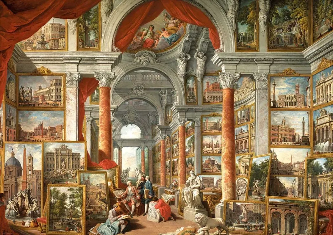 Eurographics Giovanni Panini Galerij van Gezichten Moderne Rome Legpuzzel 1000 Stuks - Meerkleurig