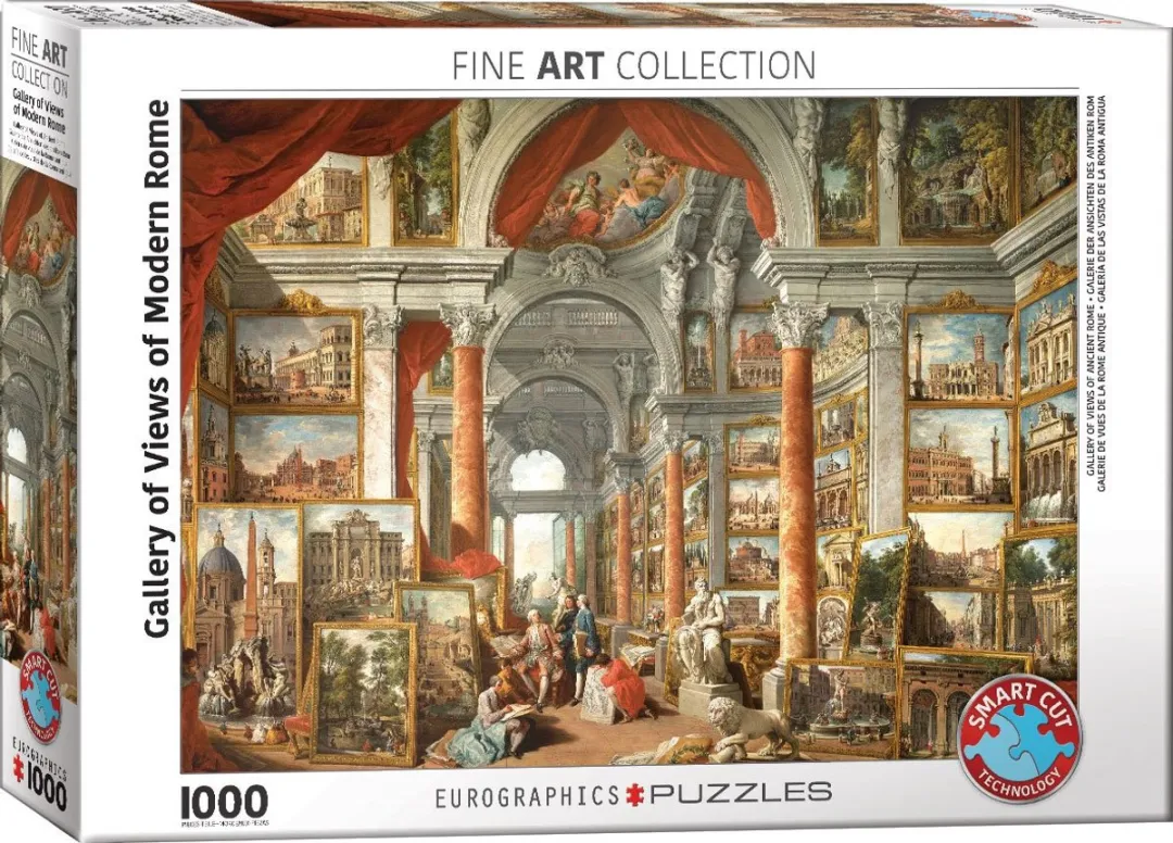 Eurographics Giovanni Panini Galerij van Gezichten Moderne Rome Legpuzzel 1000 S