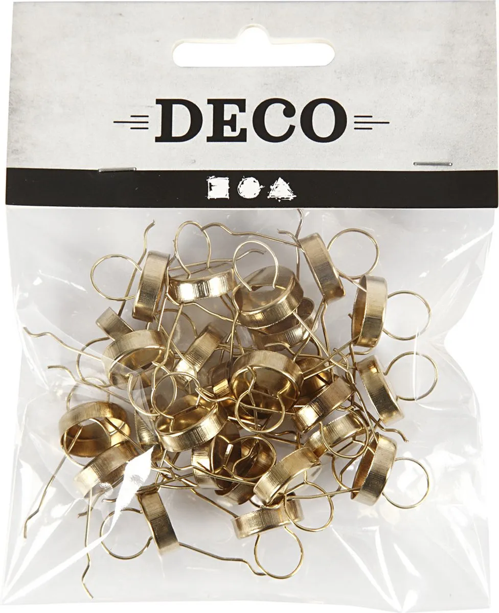 Creativ Company Metalen Hangers - 25 Stuks - Goud