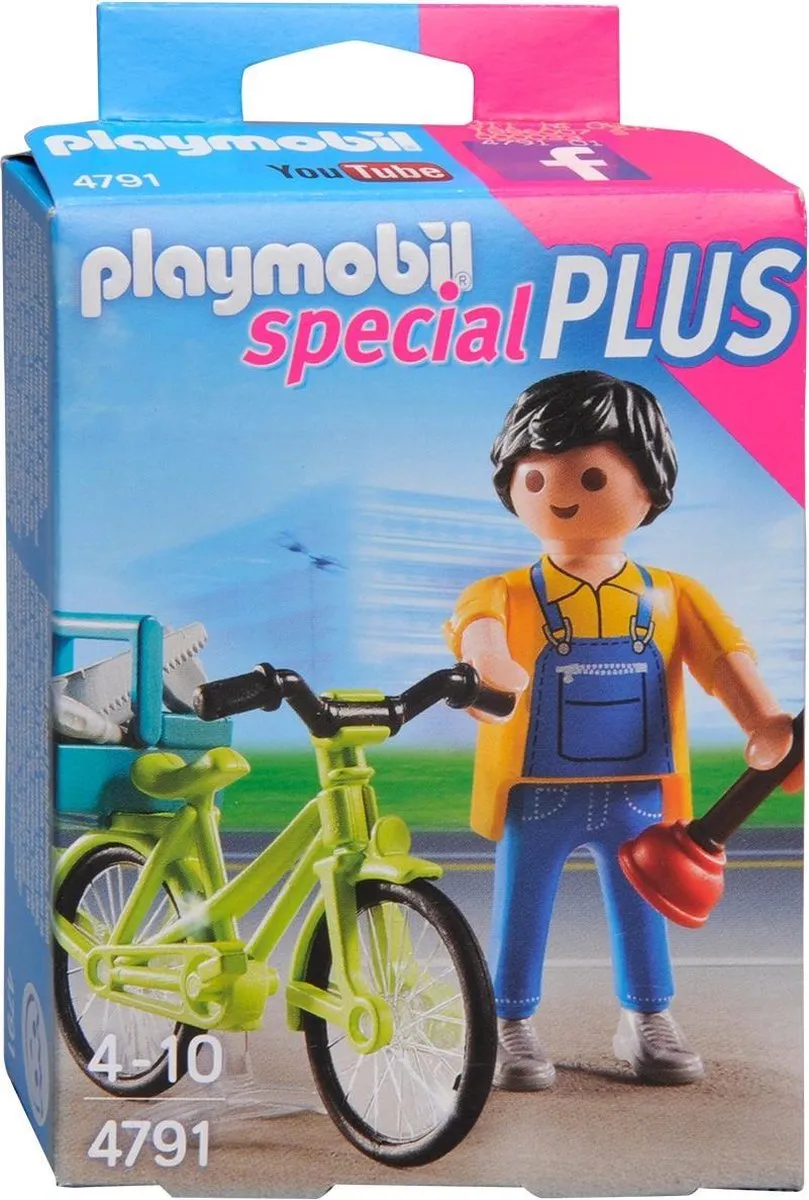 Playmobil Klusjesman met fiets 4791