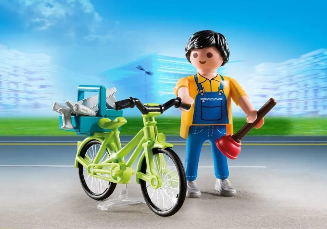 Playmobil Klusjesman met fiets 4791