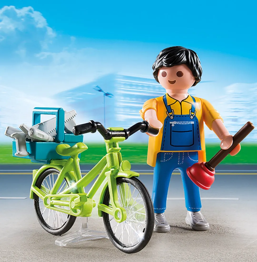 Playmobil Klusjesman met fiets 4791