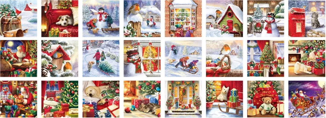 Eurographics Adventskalender Simon Treadwell 24x50 Stuks