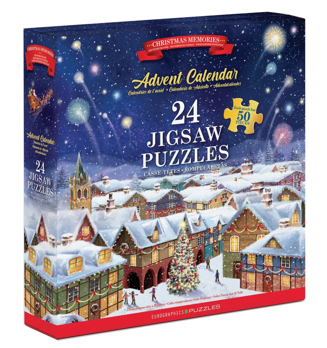 Eurographics Adventskalender Simon Treadwell 24x50 Stuks - Meerkleurig