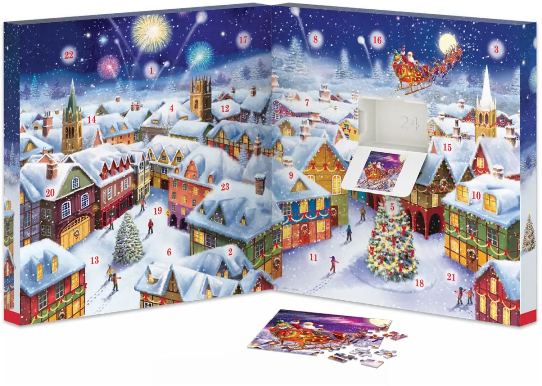 Eurographics Adventskalender Simon Treadwell 24x50 Stuks - Meerkleurig