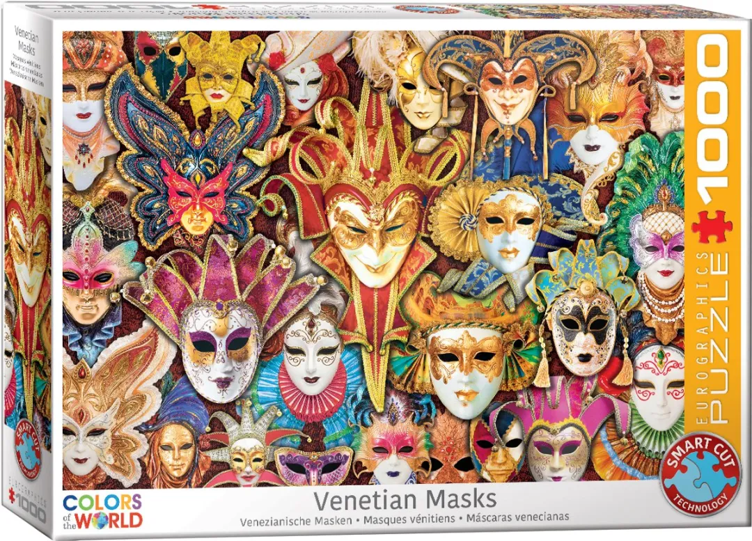 Eurographics Venetiaanse Maskers Legpuzzel 1000 Stuks