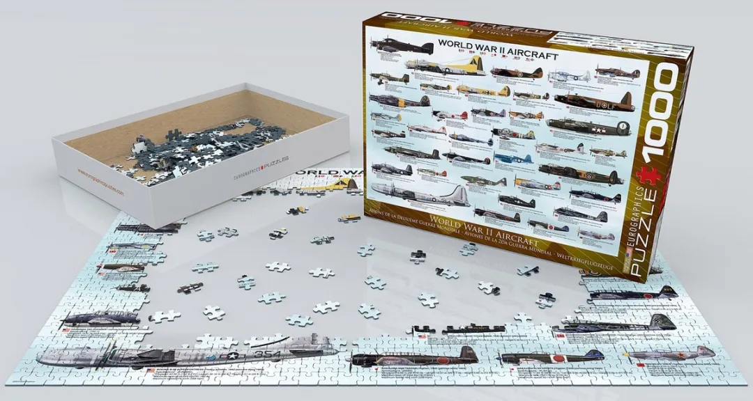 Eurographics Tweede Wereldoorlog Vliegtuigen Legpuzzel 1000 Stuks - eu6000-0075