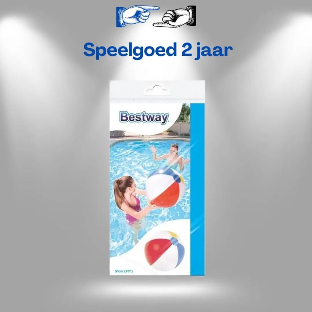 Lean Toys Bestway Strandbal 31021 51cm - Kinder Speelgoed