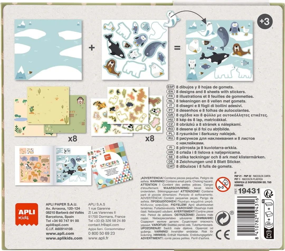 Apli Kids Stickerspel Dieren in de Natuur - afbeelding 4 van 4
