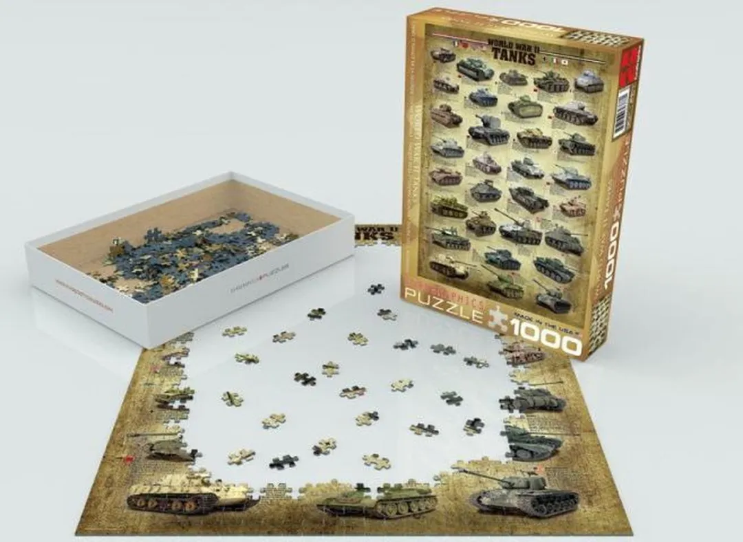 Eurographics Tweede Wereldoorlog Tanks Legpuzzel 1000 Stuks - MPN eu6000-0388