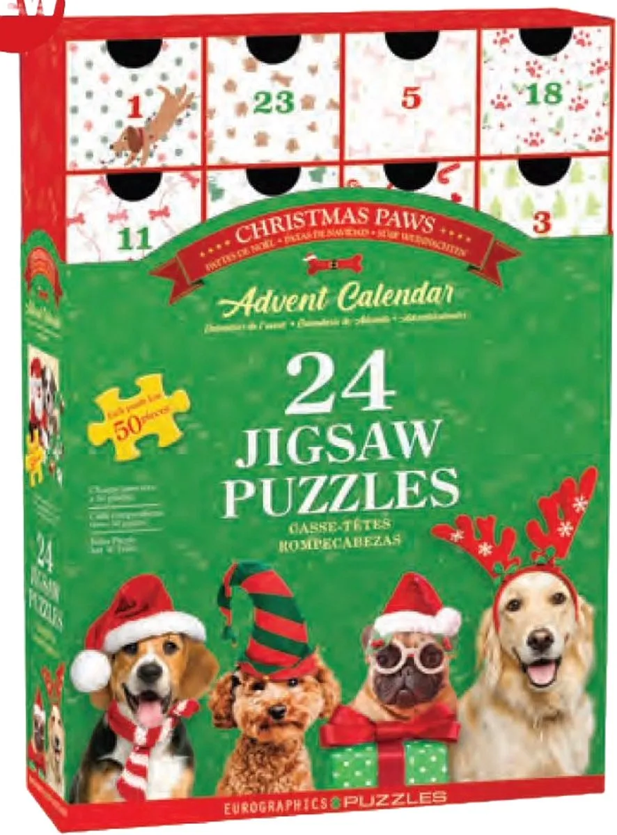 Eurographics Adventskalender Kerstpootjes 24x50 Stuks
