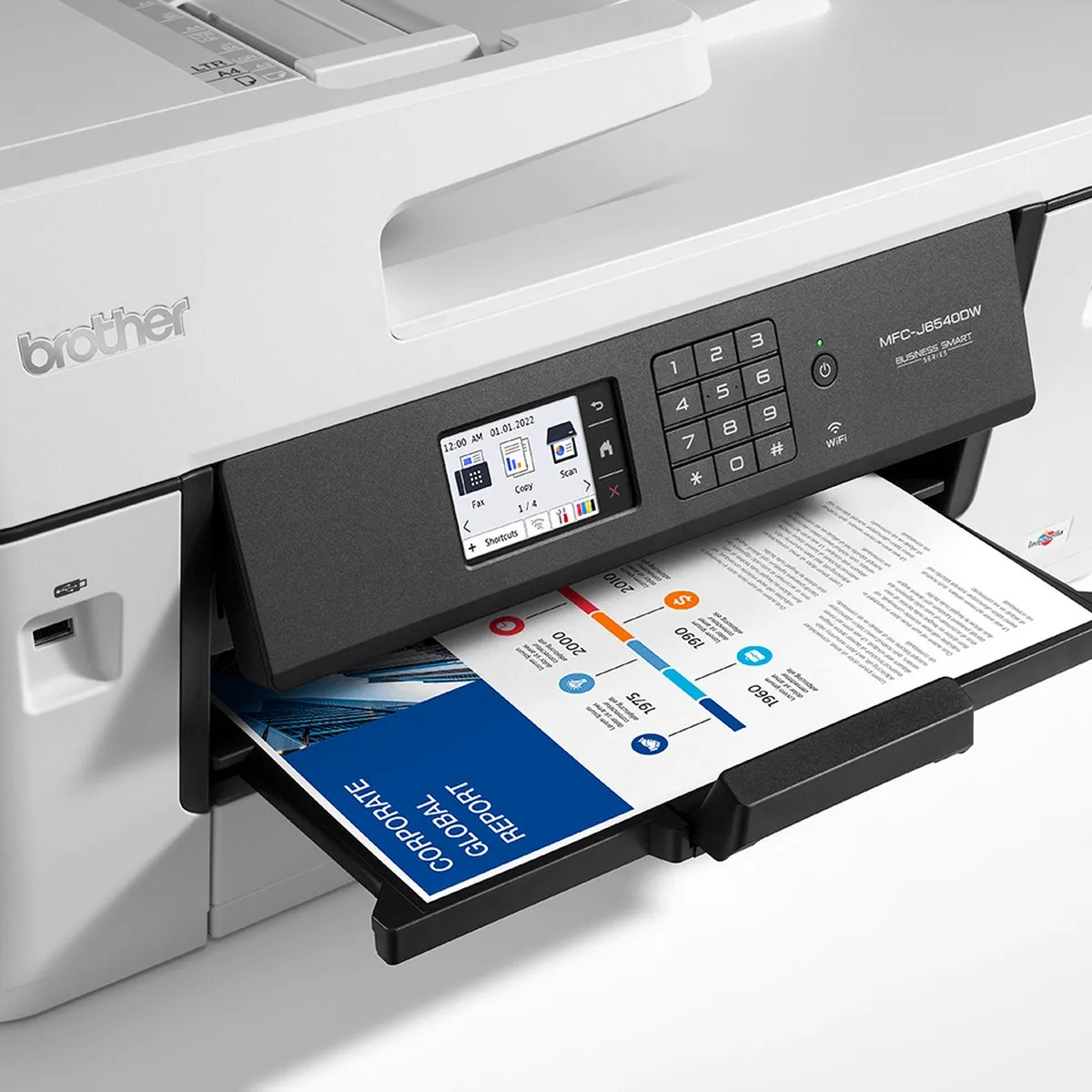 Brother MFC-J6540DW A3 All-in-one Inkjetprinter - Wit/Zwart