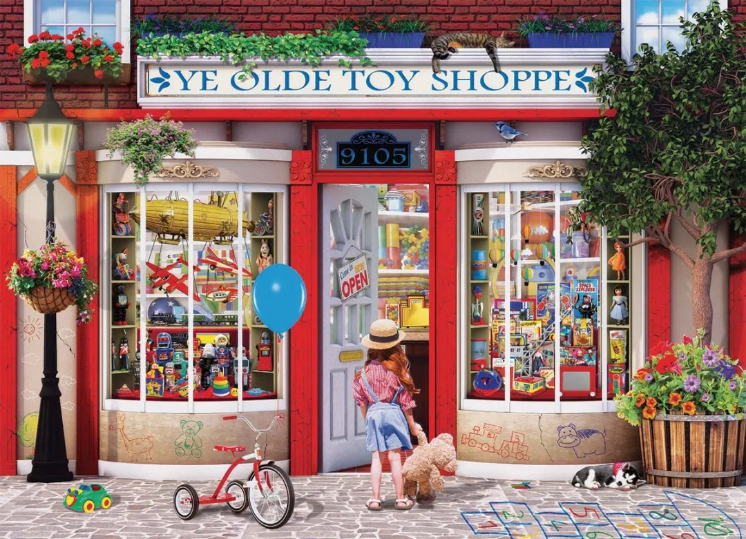 Eurographics De Olden Speelgoedzaak Legpuzzel 1000 Stuks - Meerkleurig
