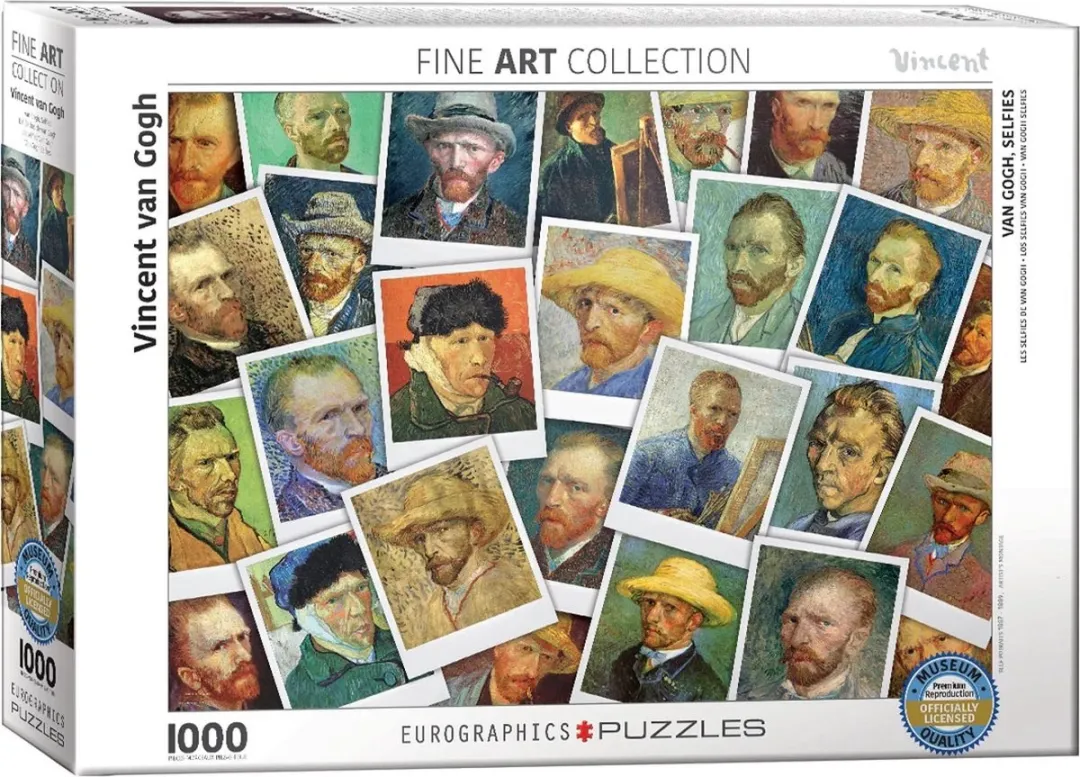 Eurographics Vincent Van Gogh Zelfportretten Legpuzzel 1000 Stuks - Meerkleurig
