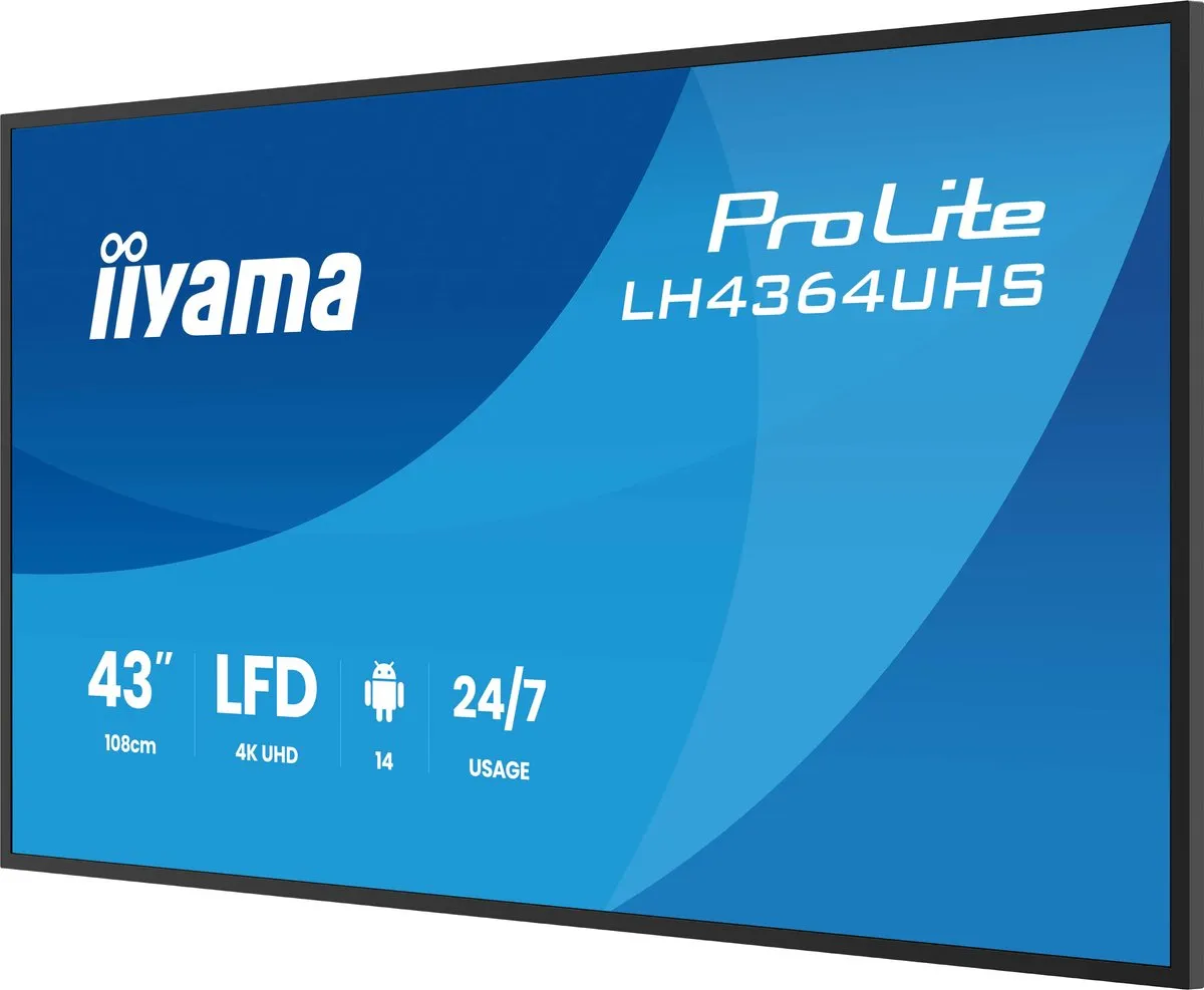 iiyama LH4364UHS-B1AG Monitor 43" 4K Ultra HD - Zwart