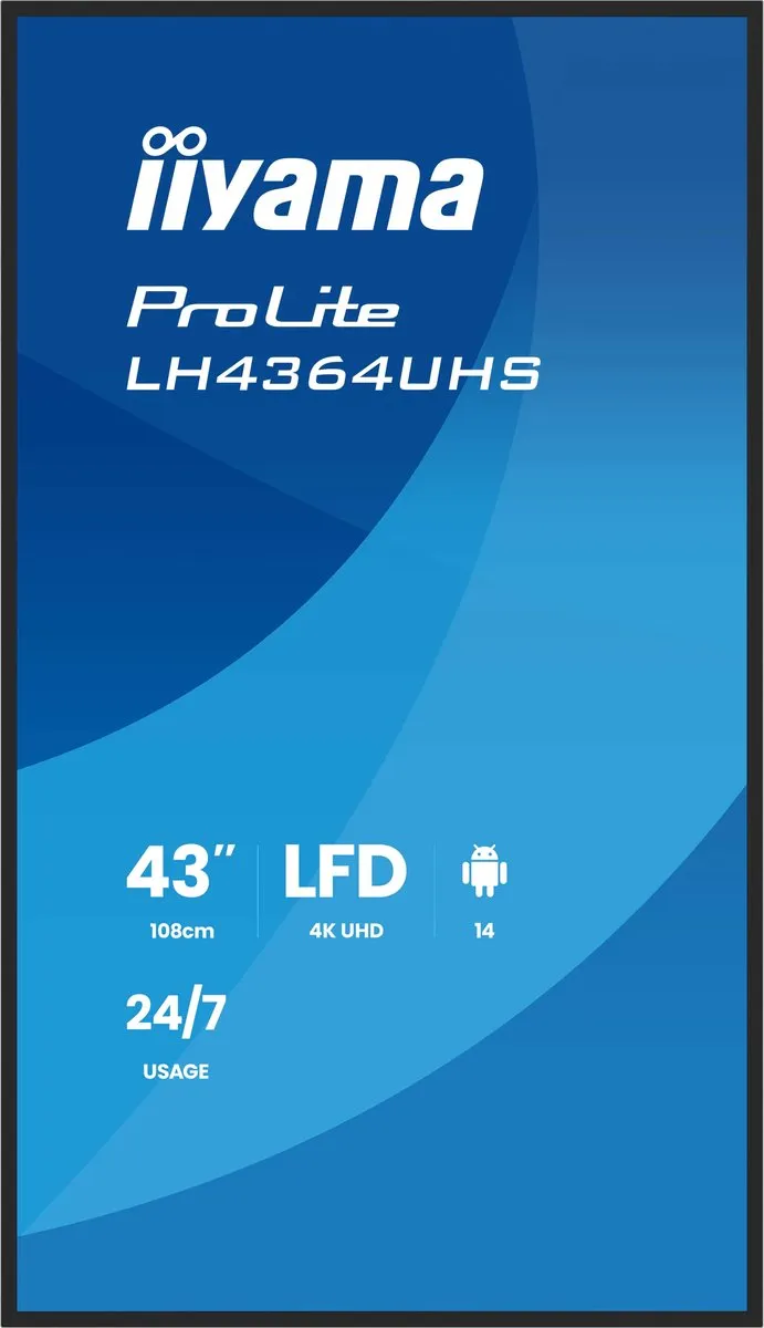 iiyama LH4364UHS-B1AG Monitor 43" 4K Ultra HD - Zwart