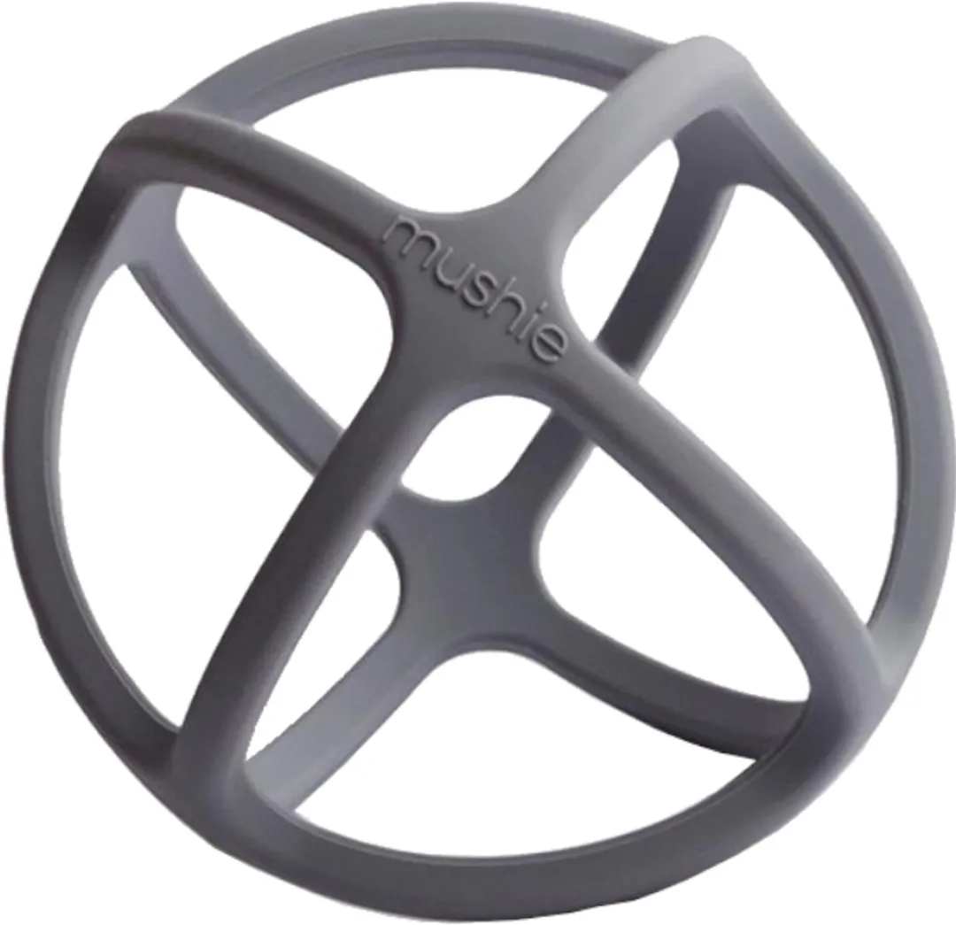 Mushie Teether Bal Dove Gray