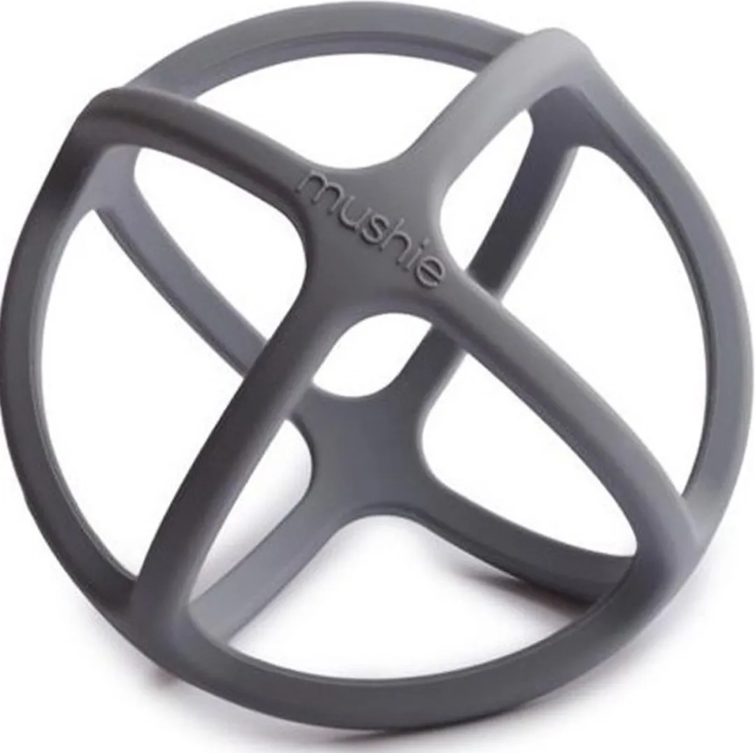 Mushie Teether Bal Dove Gray