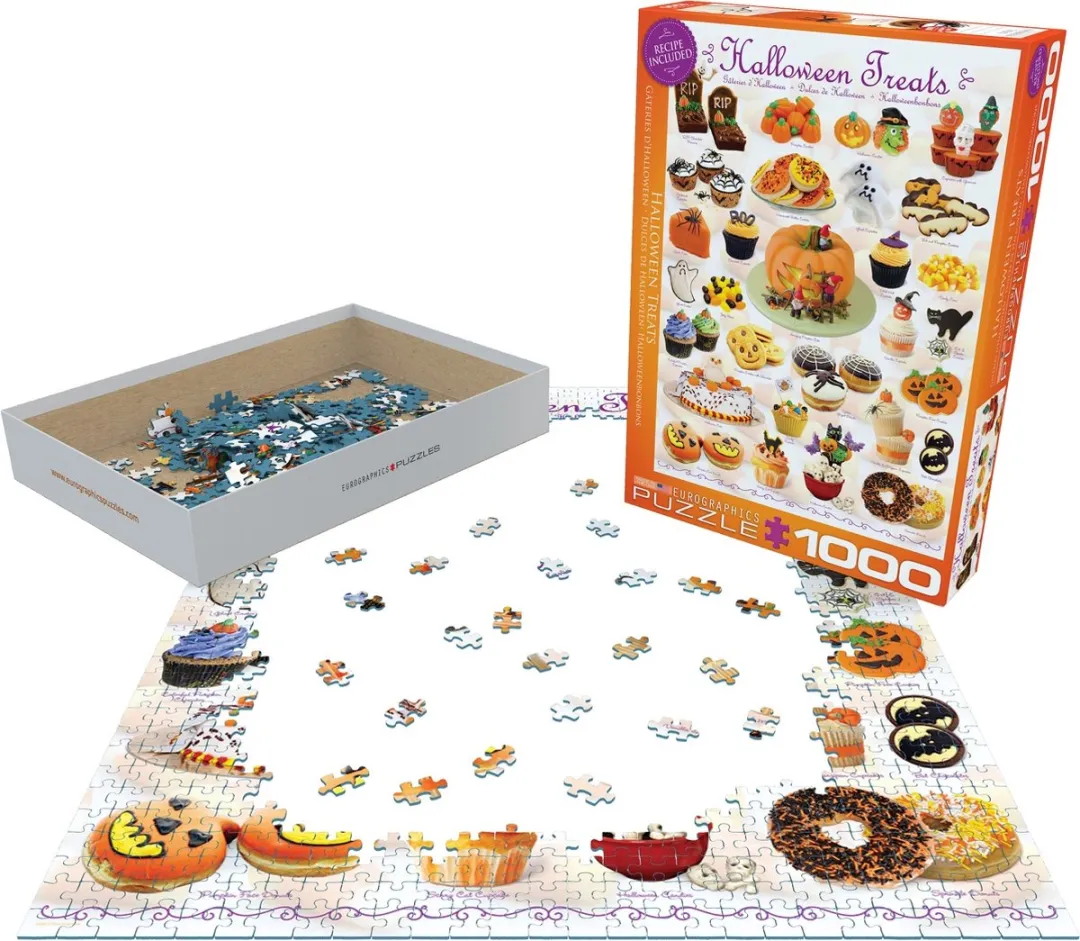 Eurographics Halloween Snoepgoed Puzzel 1000 Stuks - Meerkleurig