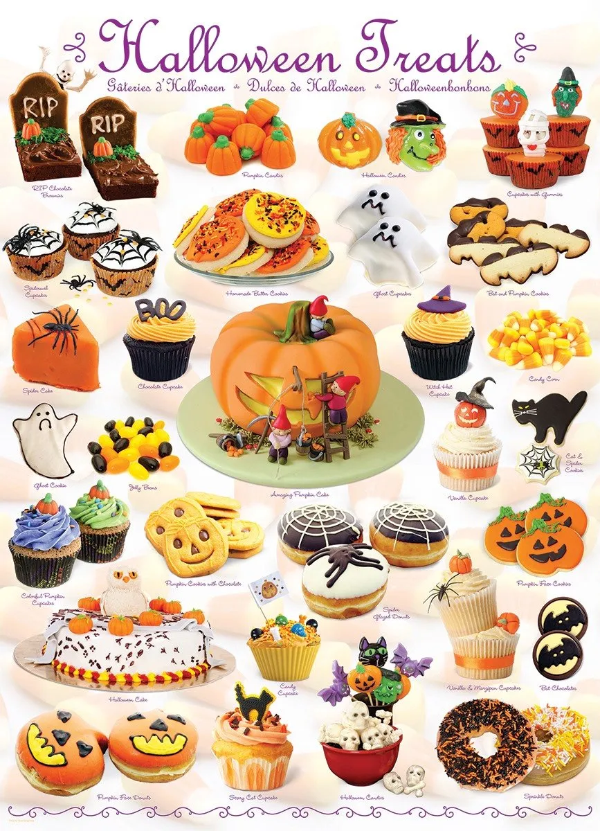 Eurographics Halloween Snoepgoed Puzzel 1000 Stuks - Meerkleurig