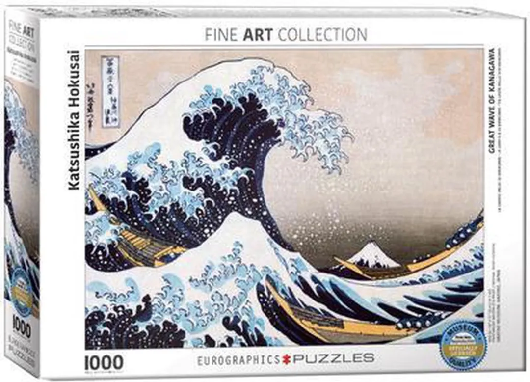 Eurographics De Grote Golf bij Kanagawa Legpuzzel 1000 Stuks - 68x48cm