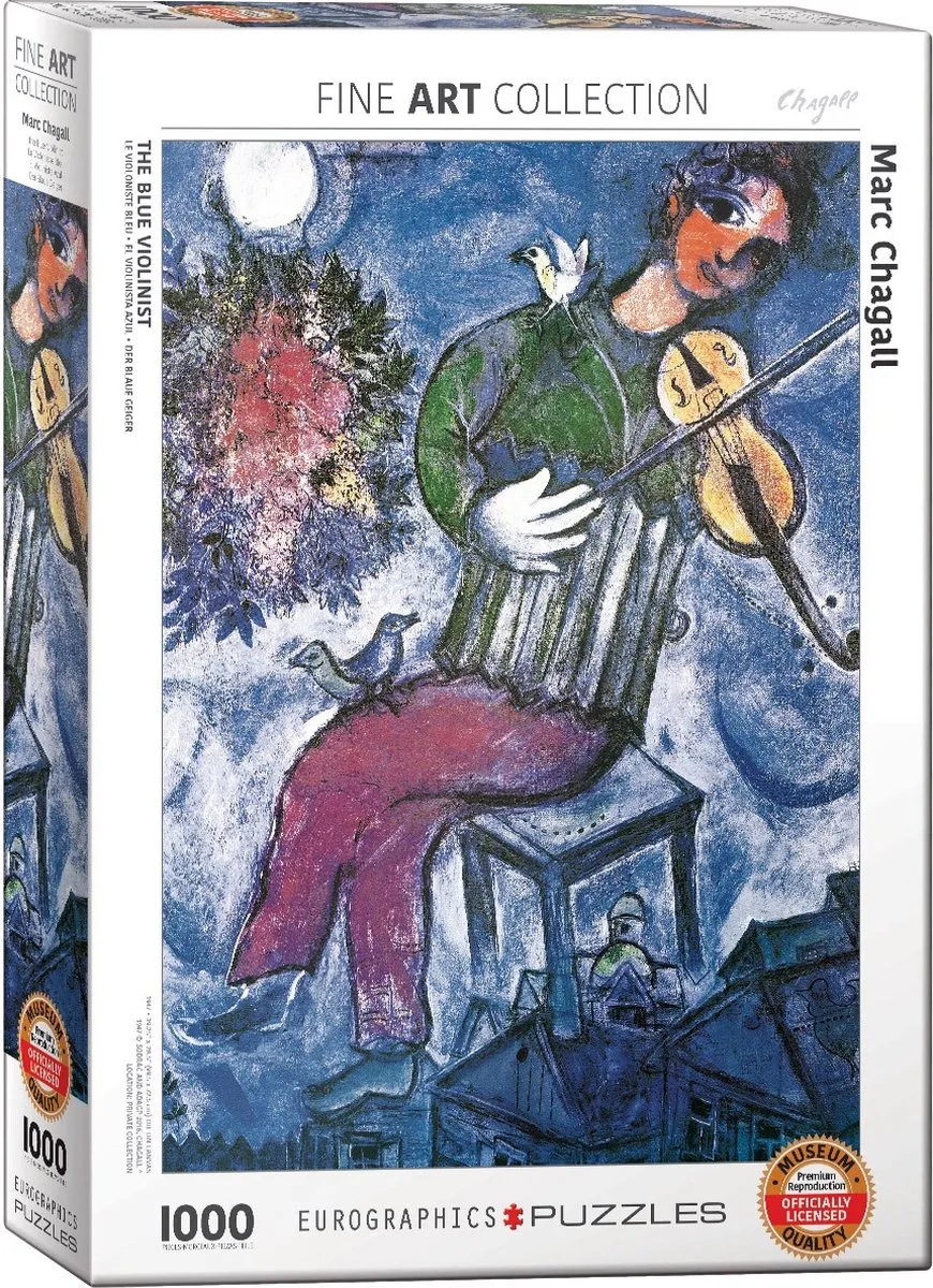 Eurographics De Blauwe Violist Marc Chagall Legpuzzel 1000 Stuks