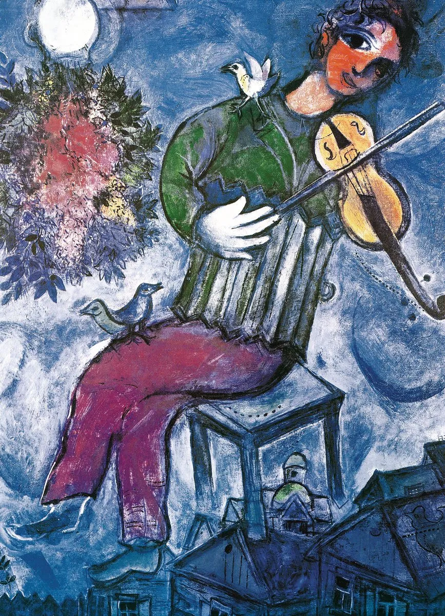 Eurographics De Blauwe Violist Marc Chagall Legpuzzel 1000 Stuks - Fine Art