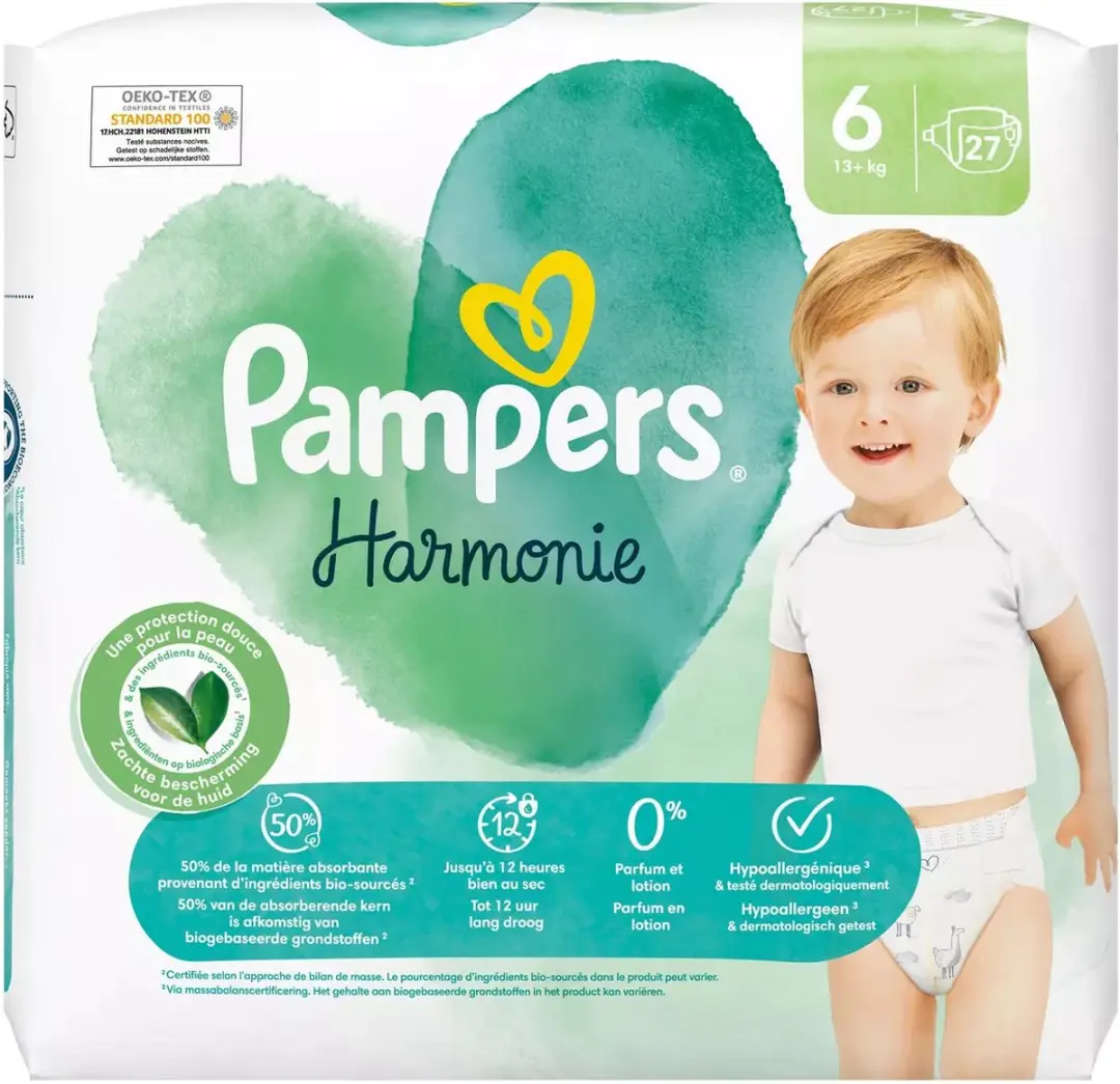 Pampers Harmonie Luiers Maat 6 - 162 Stuks