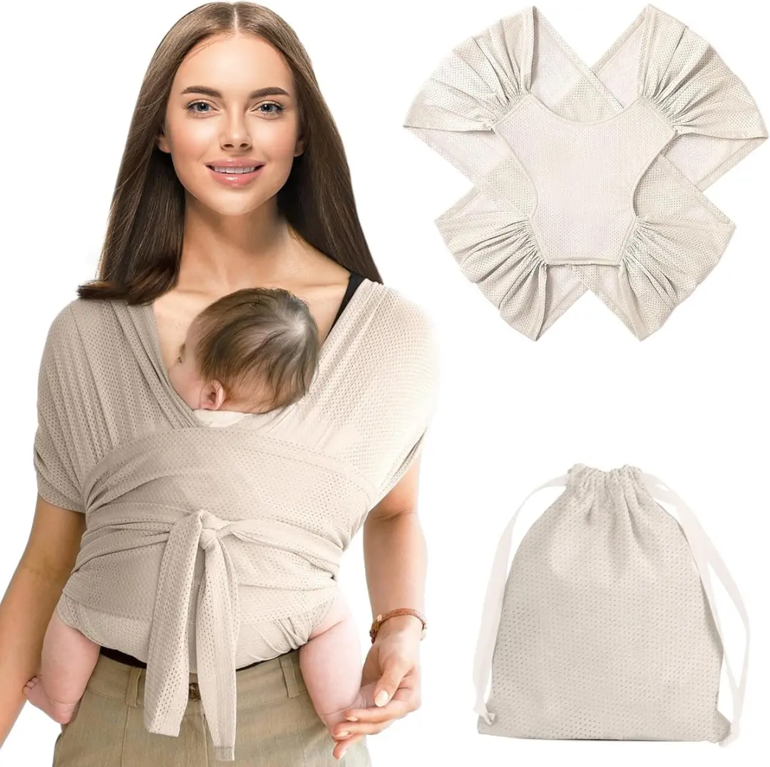ECTEATOY Zachte Baby Draagdoek Beige