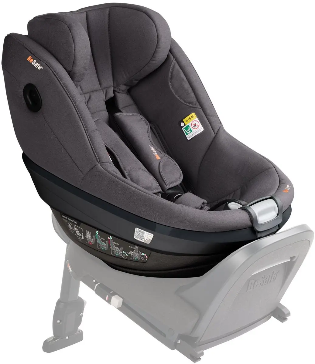 Besafe Beyond² 360 Autostoel 61-125cm - Dark Grey Mélange