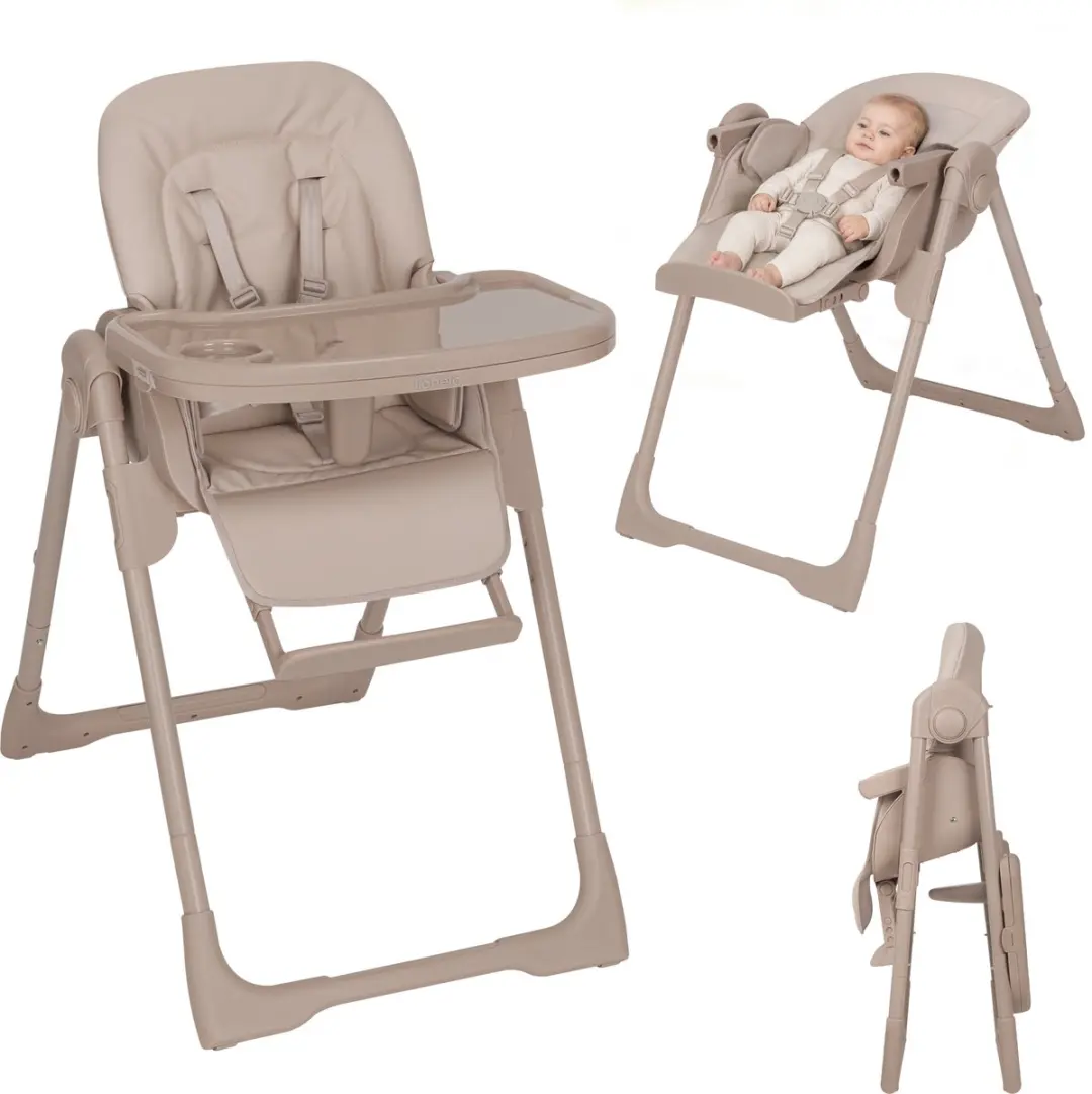 Lionelo Linn Plus Kinderstoel 2-in-1 - Beige/Taupe