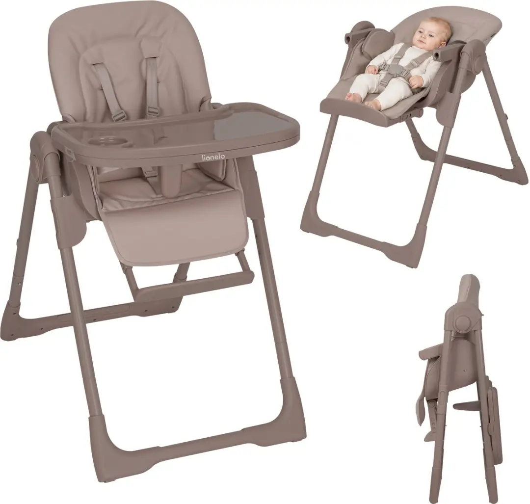 Lionelo Linn Plus Kinderstoel 2-in-1 - Beige/Taupe