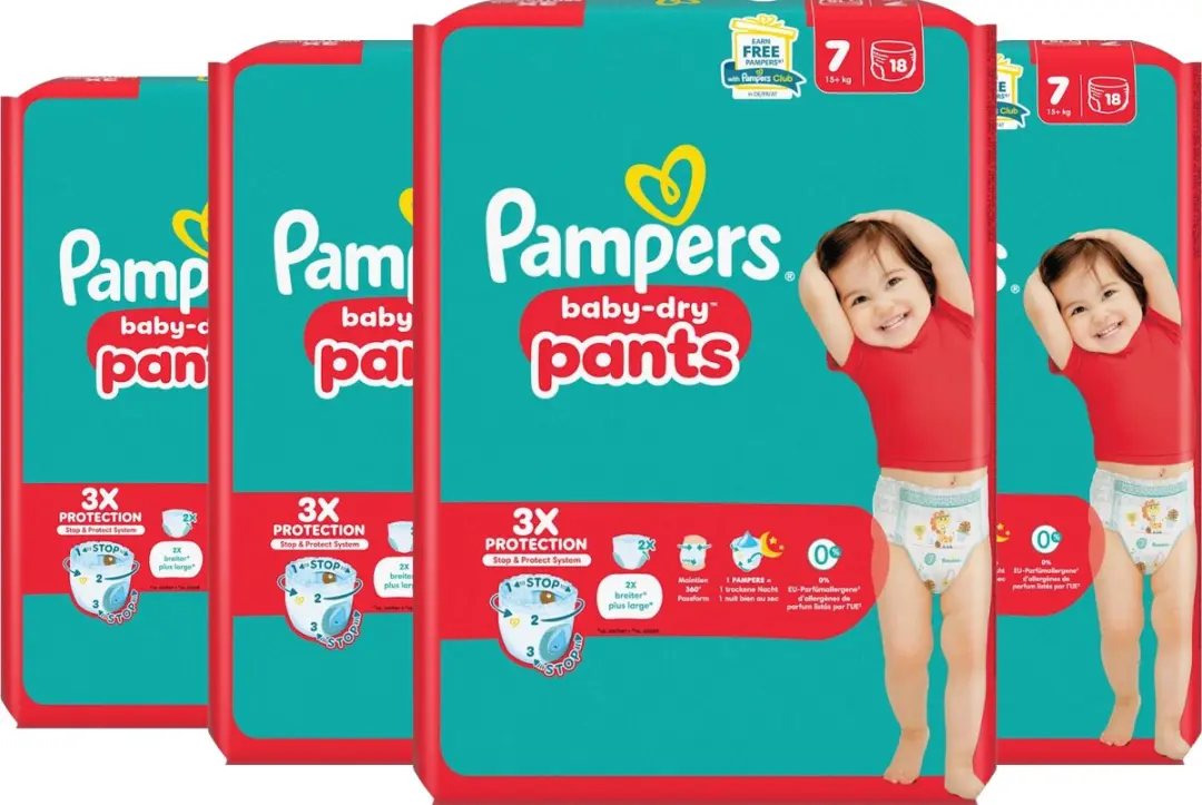 Pampers Baby-Dry Pants Maat 7