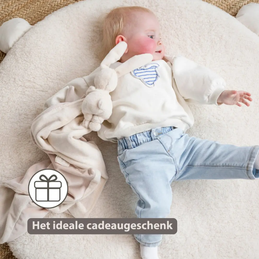 Nattou Lapidou Baby Dekentje 50x50cm - Konijn - Zand