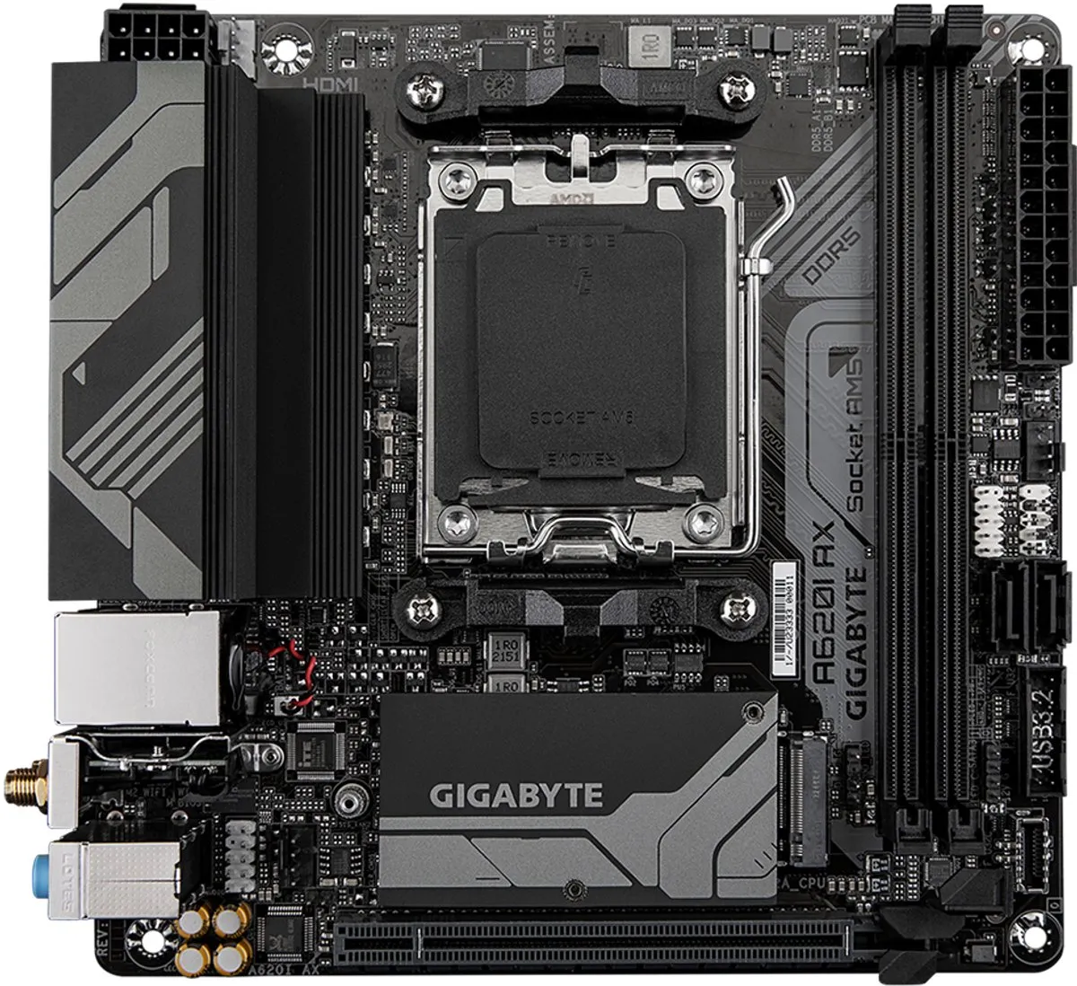 Gigabyte A620I AX Moederbord - AM5 mini ITX