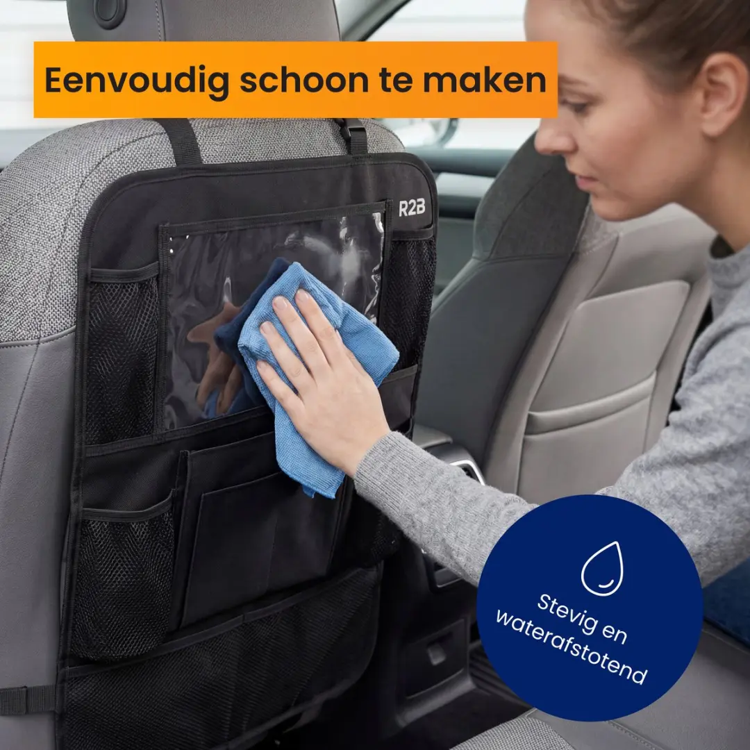 R2B Auto Organizer Autostoel - 2 Stuks - 8 Opbergvakken