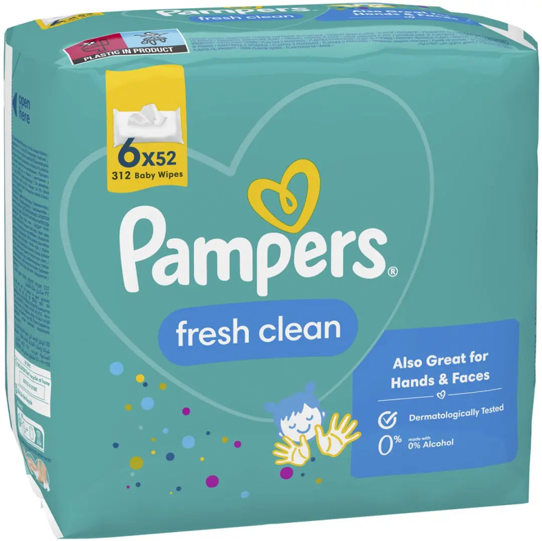 Pampers Fresh Clean Babydoekjes - 624 Stuks