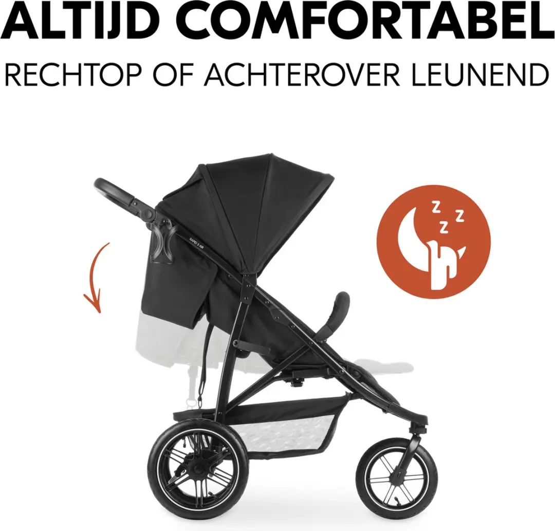 Hauck Rapid 3 Air Buggy - Luchtwielen - Black