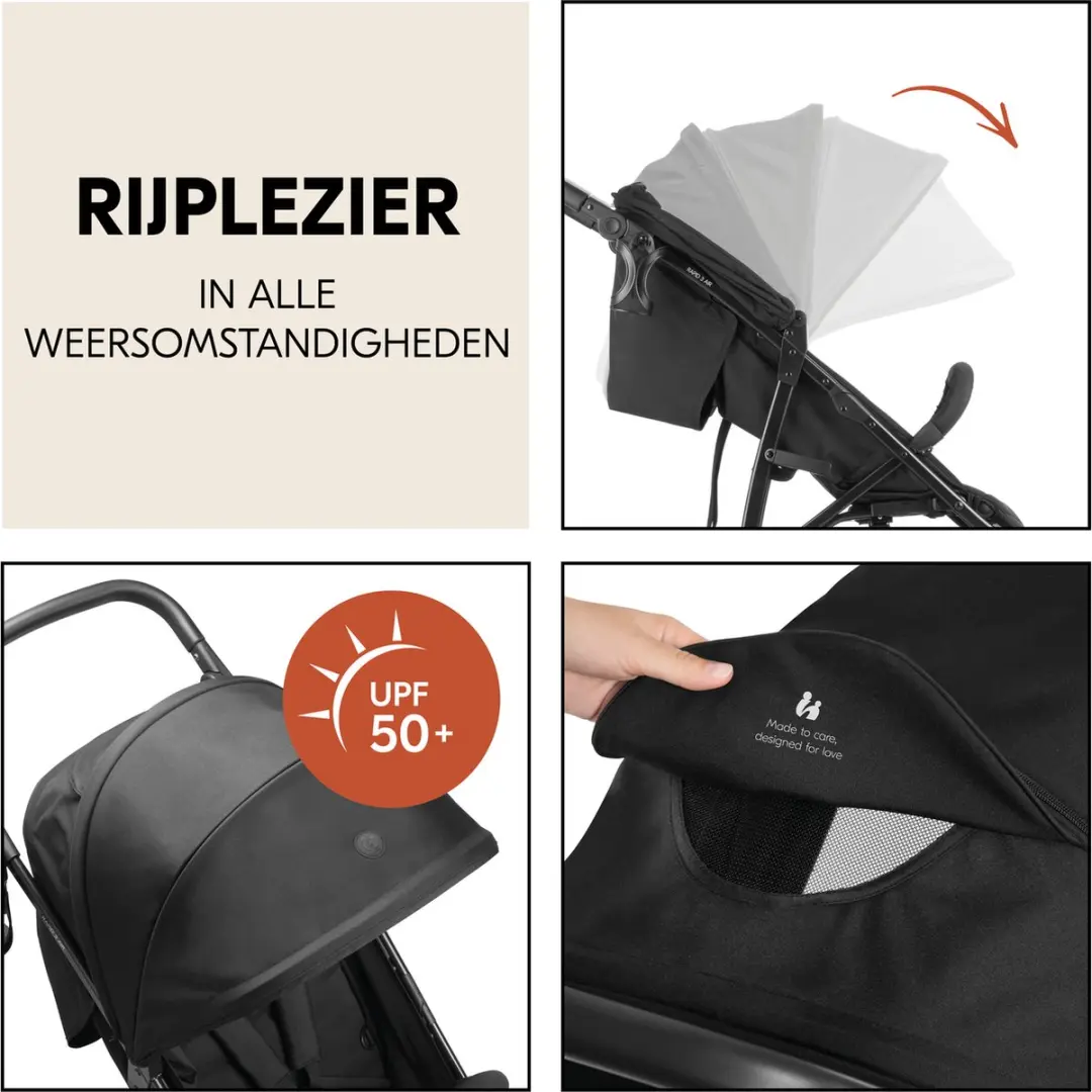 Hauck Rapid 3 Air Buggy - Luchtwielen - Black