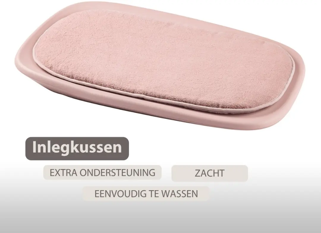 Nattou Care Inlegkussen Softy Verschoonkussen 62cm - Roze - afbeelding 4 van 4