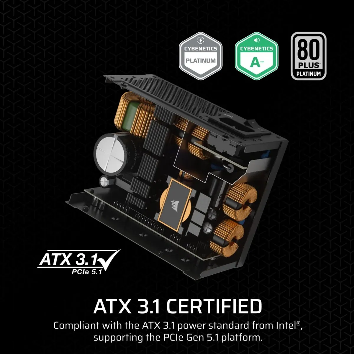 Corsair SF750 Voeding 750W - Modulair - Zwart