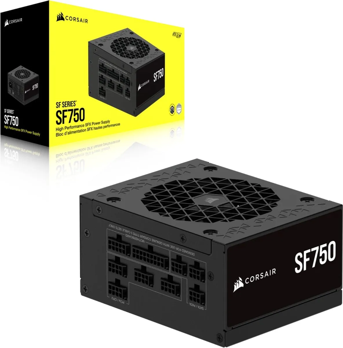 Corsair SF750 Voeding 750W - Modulair - Zwart