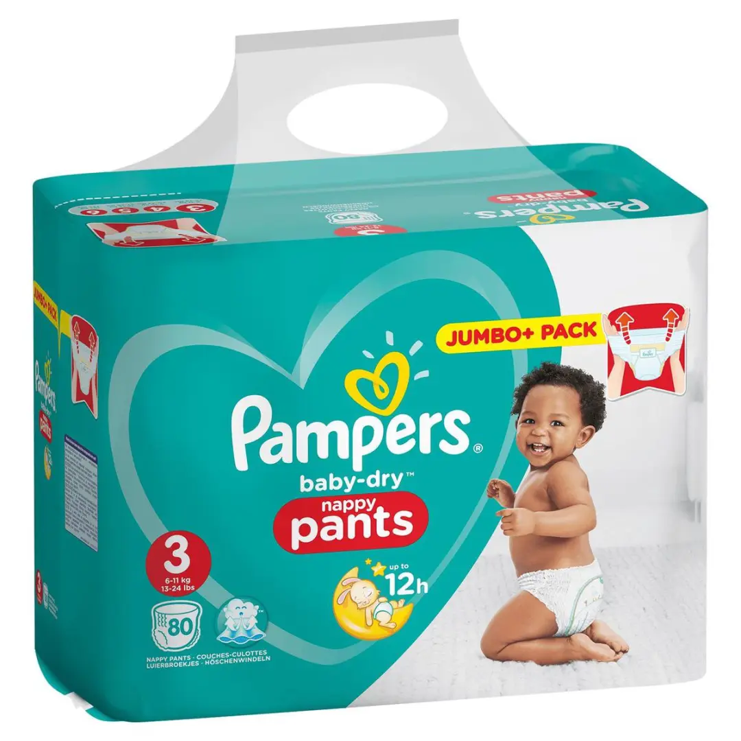 Pampers Baby Dry Luierbroekjes Maat 3 80 Stuks