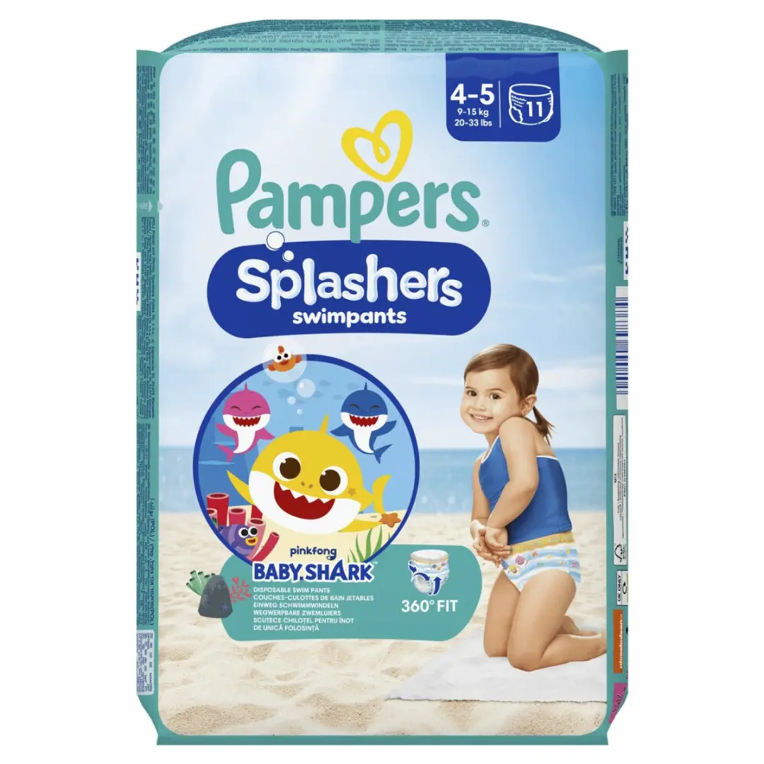 Pampers Splashers Zwemluiers Maat 4-5 33 Stuks