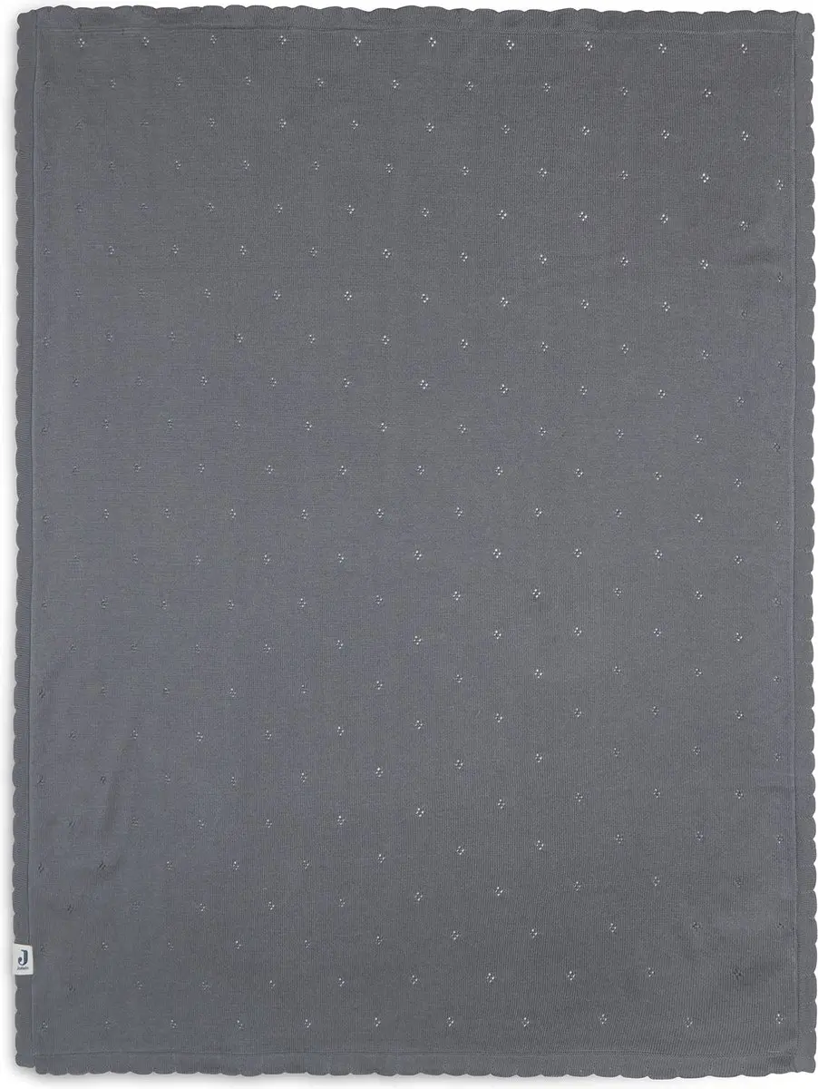Jollein Baby Deken Ledikant 100x150cm Pointelle Storm Grey