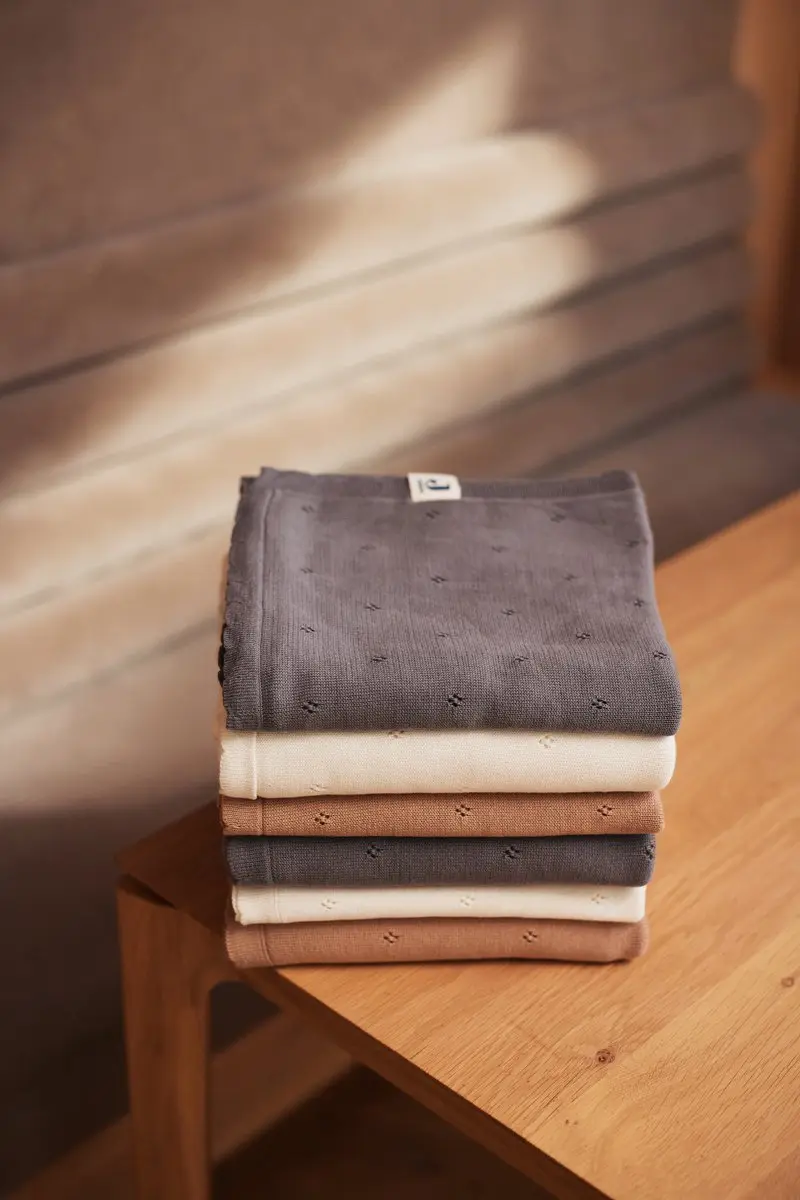 Jollein Baby Deken Ledikant 100x150cm Pointelle Storm Grey