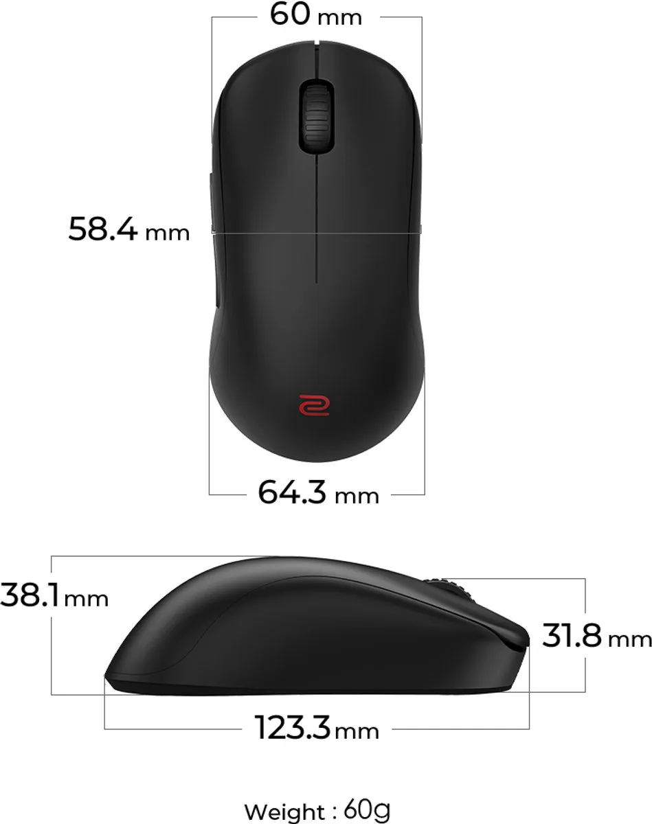 BenQ ZOWIE U2-DW 4K Gamingmuis